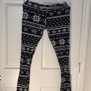 black & white patterned bozzolo leggings